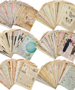 200 Sheets of Vintage Scrapbook Paper. Journaling Scrapbooking Supplies Craft Decoupage Papers Kit. Ephemera for Junk Journal Bullet Journals Well Posters Room Decor for Card Making Decorative Gift